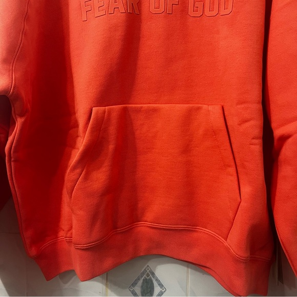 NWT Essentials Fear of God Coral Hoodie and Shorts Set Size Small Streetwear - Picture 3 of 16